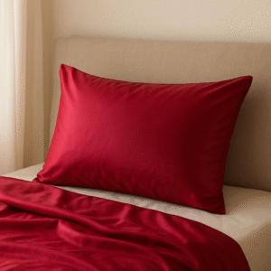 Red Satin Pillowcase