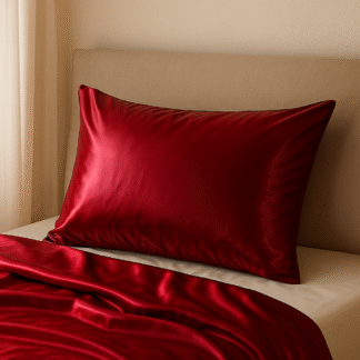 Red Satin Pillowcase